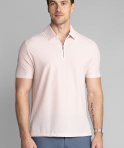AIR Zip Polo Solid // Sakura
