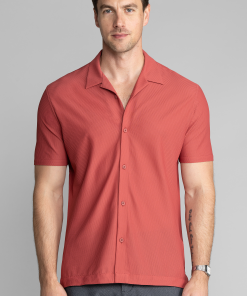 AIR Resort Shirt Solid // Cinnabar