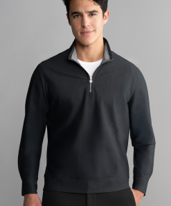 Air Quarter Zip // Charcoal