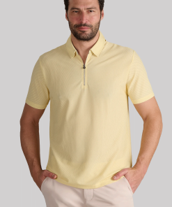 AIR Zip Polo Solid // Yellow