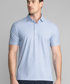 Event Polo Windowpane // Blue Grey