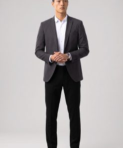 Performance Blazer // Grey Houndstooth