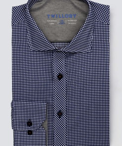 Leader Non-Iron Check // Blue