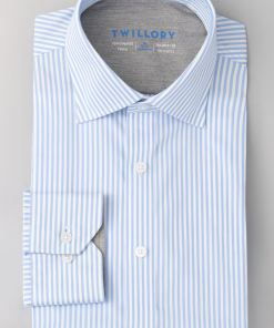 Leader Non-Iron Stripe // Sky