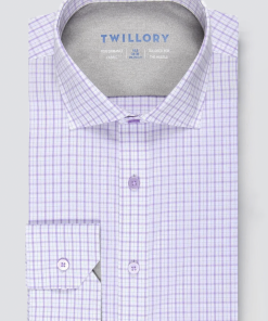 Leader Non-Iron Windowpane // Lavender