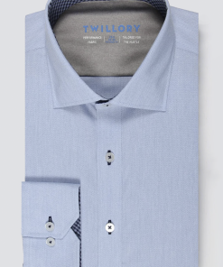 Leader Non-Iron Contrast // Blue Check