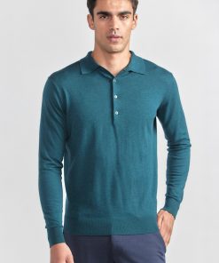 Lightweight Cashmere Polo | Emerald