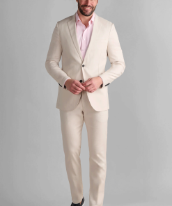 Performance Linen Blazer // Bone