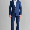 Performance Linen Blazer // Blue