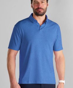 Short Sleeve Polo Solid // Blue