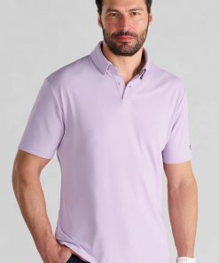 Short Sleeve Polo Solid // Lilac