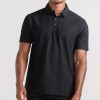 AIR 3 Button Polo Solid // Black