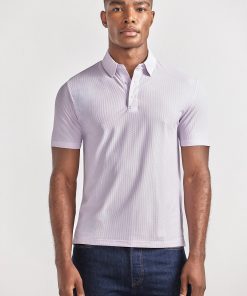 AIR 3 Button Polo Solid // Lilac