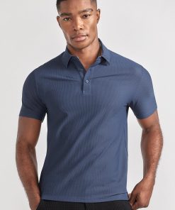 AIR 3 Button Polo Solid // Navy