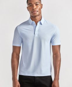 AIR 3 Button Polo Solid // Powder Blue