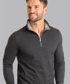 Performance Quarter Zip // Charcoal