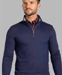 Performance Quarter Zip // Denim