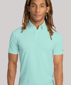 Short Sleeve Polo Solid // Turquoise