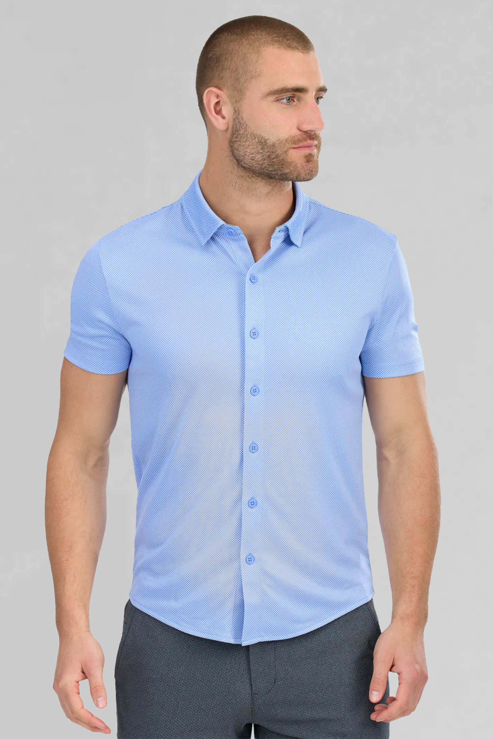 Short_Sleeve_Button_Down_Polo_Dot-Blue_diamond-Front.png