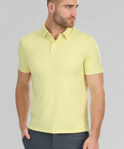 Short Sleeve Polo Solid // Yellow
