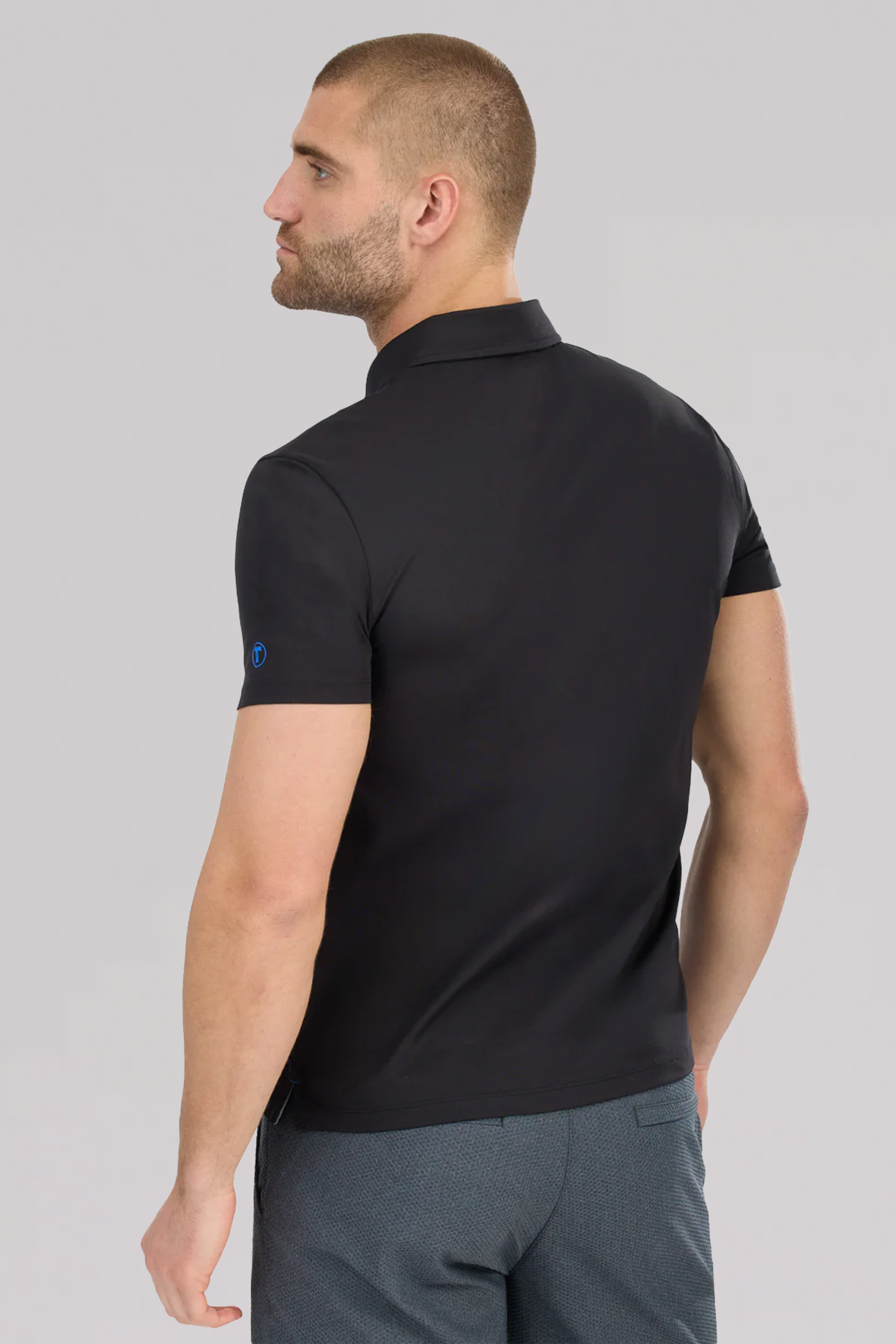Slim-Fit-Pique-Polo-Solid-Black-Back.png