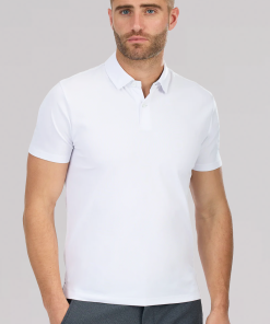 Slim Fit Pique Polo Solid // White