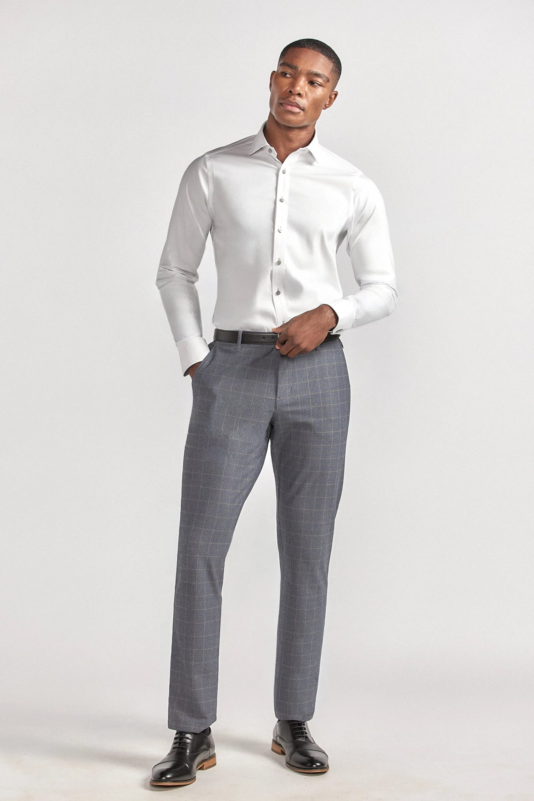 AIR Pants | Grey Heather Plaid