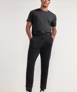 Waffle-Knit Jogger | Black