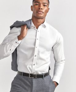 Leader Non-Iron Contrast | Grey Buttons