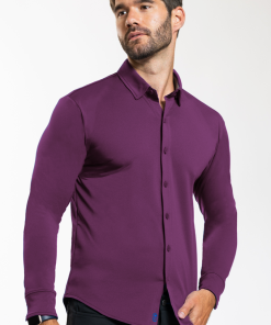 Long Sleeve Button Down Polo