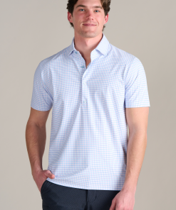 Event Polo Windowpane // Purple Blue