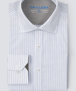 Leader Non-Iron Stripe // Thick White